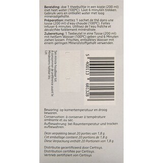 Delhaize | Bio | Kruidenthee | Goodnight | Zakjes | Bio 