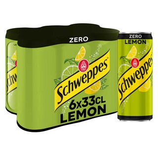 Schweppes | Lemon | Zero | Blik 6 x 33 cl