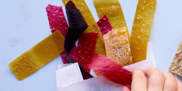 Cuir de fruits aux fraises