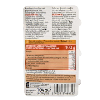 Delhaize | Galette | De | Mais | Paprika | 4X26G 