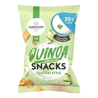 Gårdschips | Snacks | Quinoa | Tzatziki 