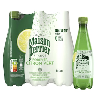 Eau aromatisée | Pétillante | Citron vert | PET