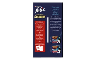 Felix | Aliment chat | Sensations | Viande+crunchy cr 