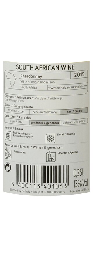 SOUTH AFRICA - WESTERN CAPE | Chardonnay AFS 15 Blanc 