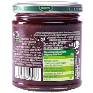 Materne | So Fruit | Confiture | Framboise | 2e 1/2 prix 
