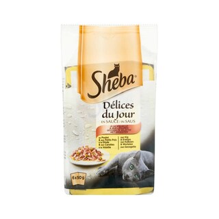 Sheba | Aliment chat | Volaille légumes | pouch 
