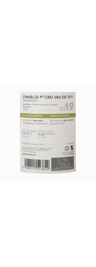 France-Frankrijk | Bourgogne - Chablis 1er Cru | Chablis 1Cru Vau de Vey 19 Blanc 