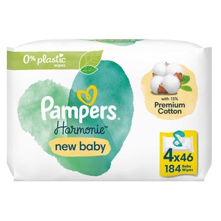 Pampers | Harmonie | Doekjes | New baby 184 st