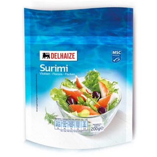 Delhaize | Chunks de surimi (preparation de chair de poisson avec saveur crabe) 