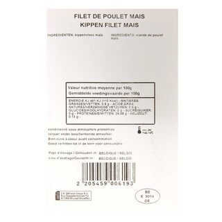 Delhaize | Filet | Poulet maïs | Coqardenne +/- 350 gr