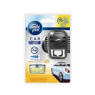 Ambi Pur | Car | Luchtverfrisser | Anti-Tabacco | Starter Kit 