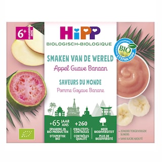Hipp | Fruitpap | Appel Guave Banaan | 6M | Bio 