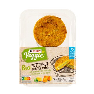 Delhaize | Bio | Butternut burger ext|Emment-Persil|Végét| Bio 
