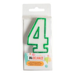 Bougie d'anniversaire | Chiffre 4