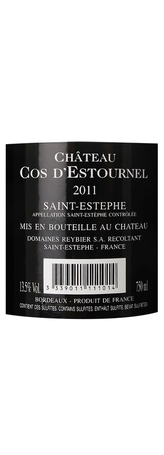 France - Frankrijk | Bordeaux Saint Estephe | COS D ESTOURNEL 2011 