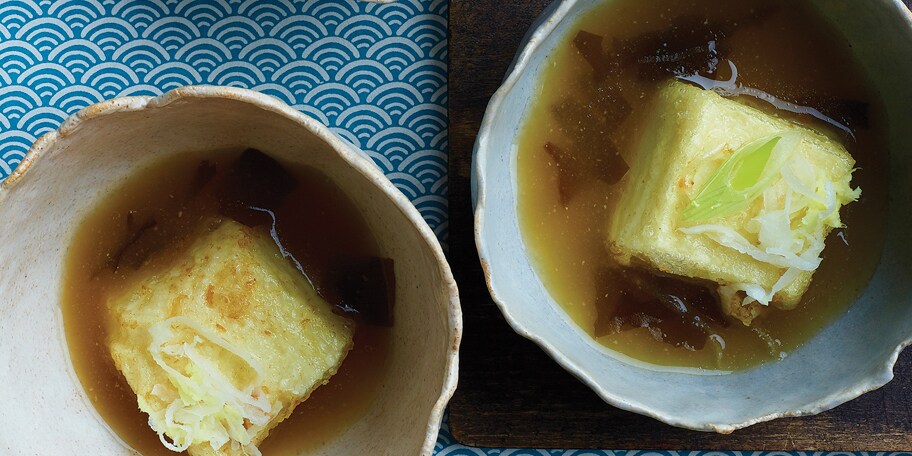 Gefrituurde tofu - agedashi dofu