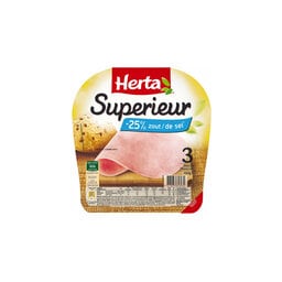 Superieur Ham -25% zout| 3 sneden
