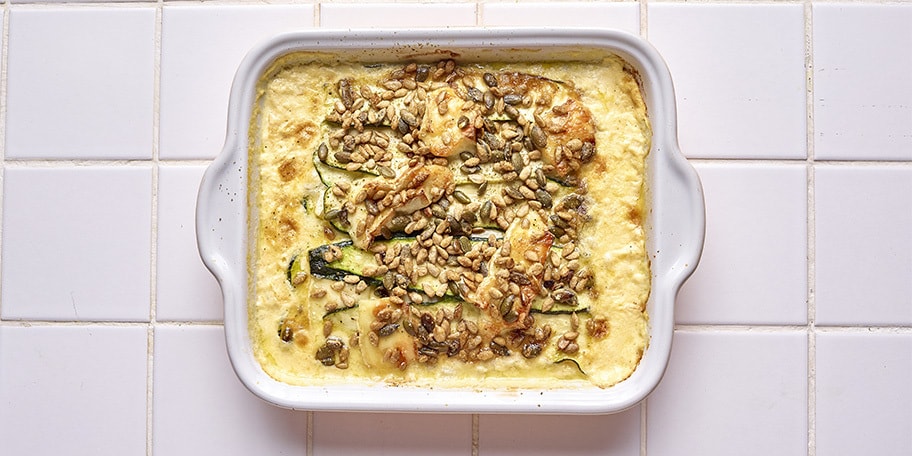 Courgettegratin met brie