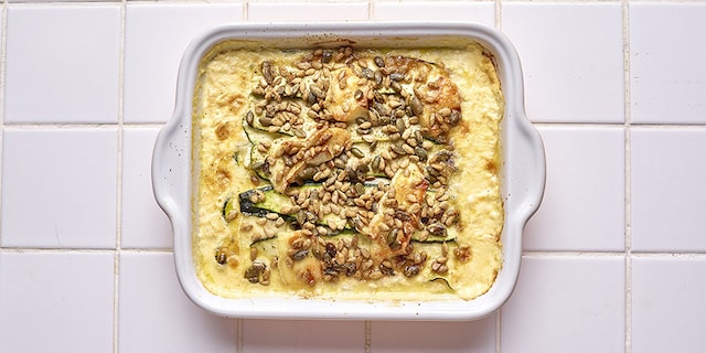 Courgettegratin met brie