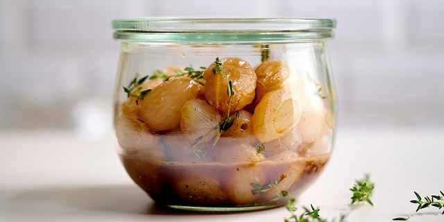 Oignons grelots confits