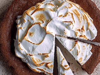 Chocolade fondant met meringue