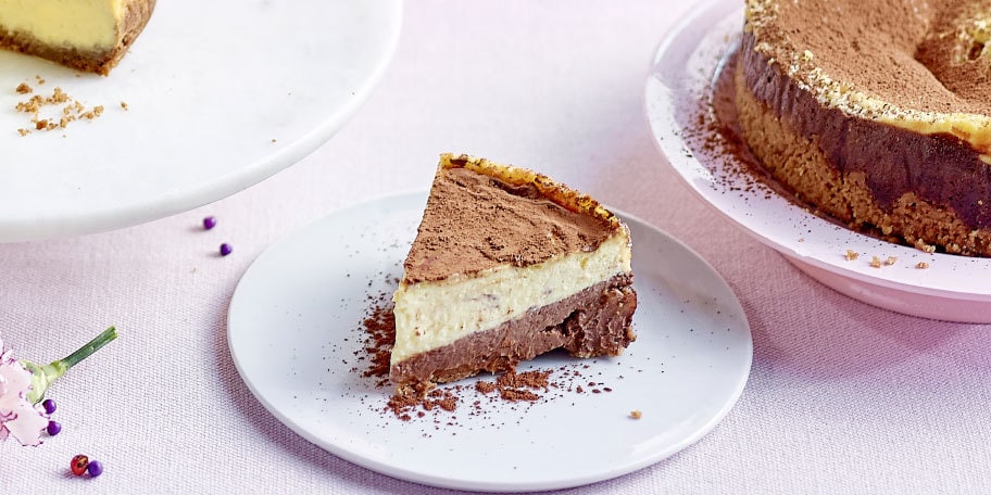 Cheesecake glutenvrij met vanille en chocolade