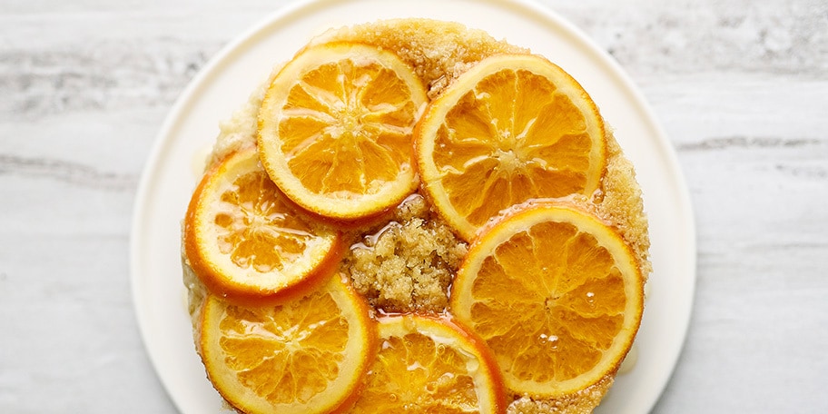 Cake vapeur à l’orange et aux amandes