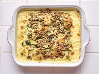 Courgettegratin met brie