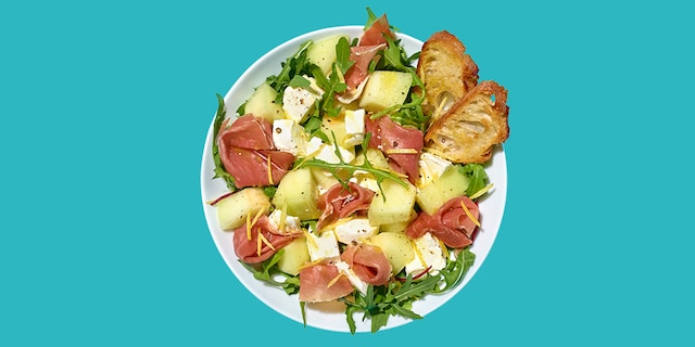 Salade de melon jambon