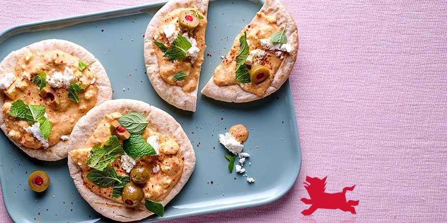 Ktipiti met gegrilde tomaten