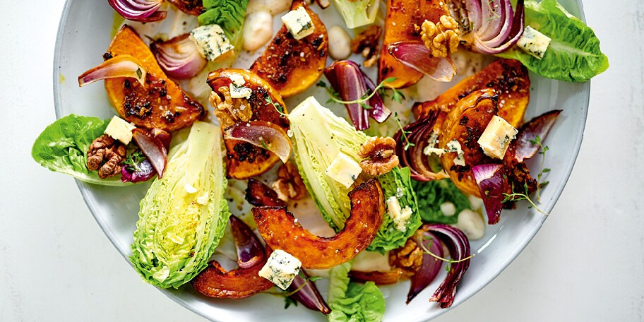 Slaatje met geroosterde butternut