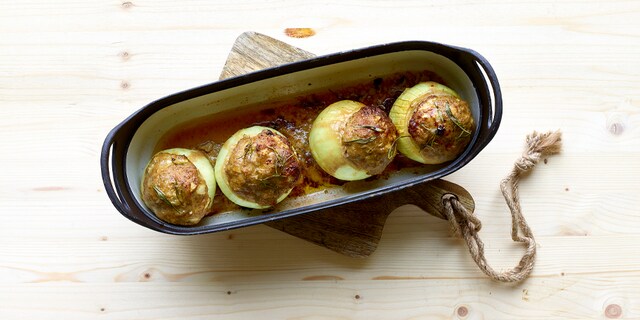 Oignons farcis à la viande