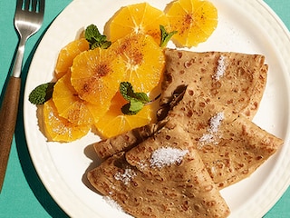 Crêpes à l'orange et à la cardamome