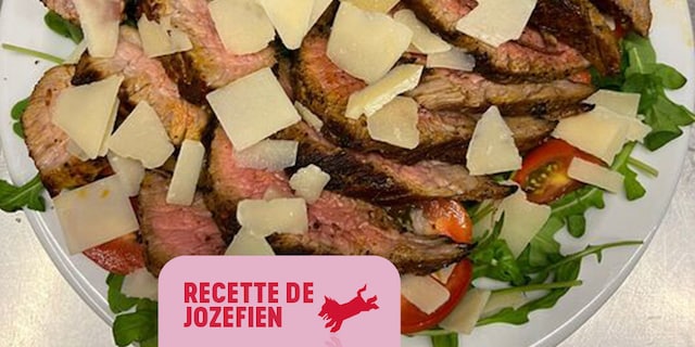 Tagliata de bœuf aux tagliatelles