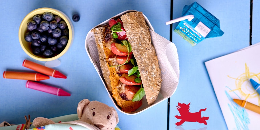 Sandwichs aux boulettes et aux pommes