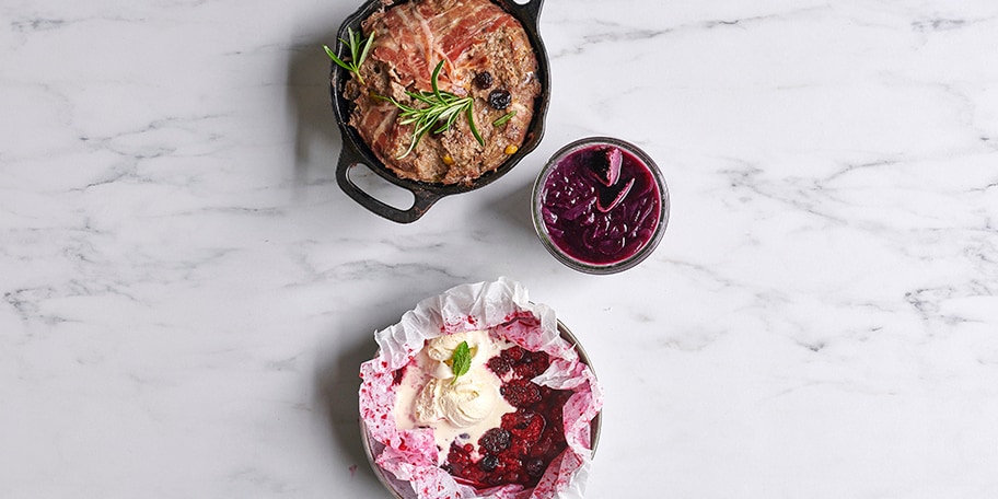 Papillotes de fruits rouges aux cuberdons