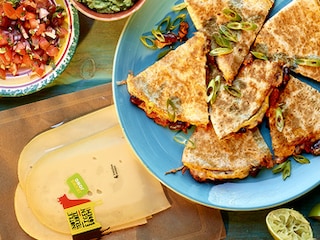 Quesadillas con carne met jonge gouda "Eigen Bodem Kaas"