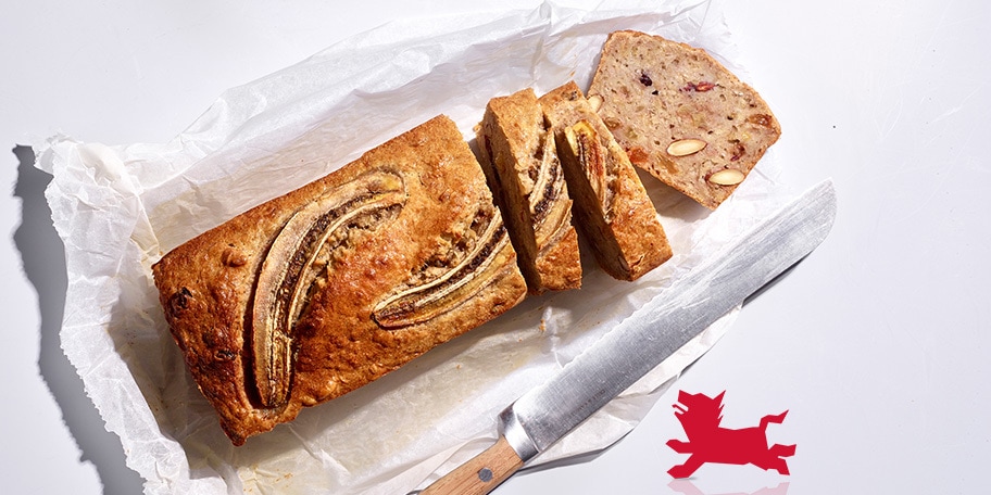 Banana bread aux flocons d’avoine et aux mendiants