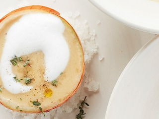 Uiencappuccino met witbier