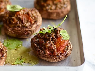 Farce aux lentilles et au comté pour légumes au four