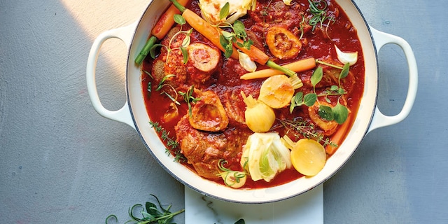 Osso buco aux légumes de printemps