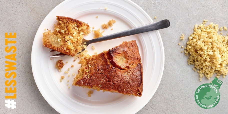 Speculooscake met peren en quinoa