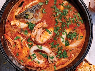 Bouillabaisse op de barbecue