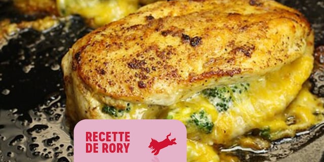 Filets de poulet farcis au brocoli et au fromage