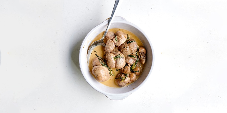 Rognons de veau à la moutarde