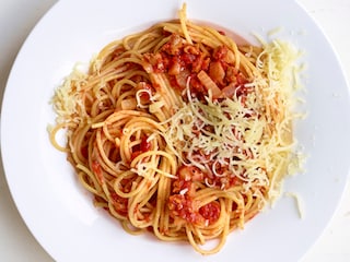 Spaghetti met vegetarische bolognaisesaus