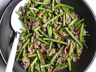 Bœuf sauté aux haricots verts