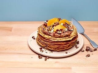 Pannenkoekentaart met mousse van Nutella®