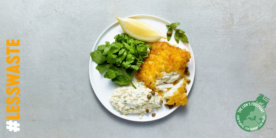 Églefin pané aux chips, sauce tartare maison