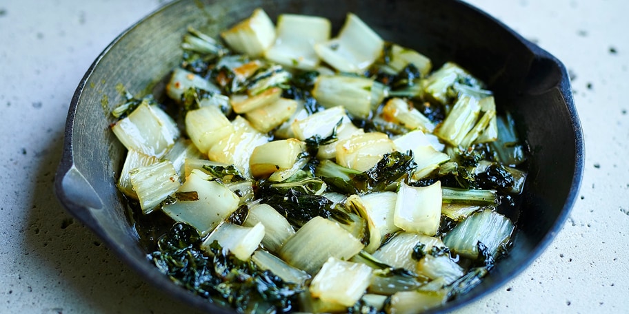 Paksoi caramélisé